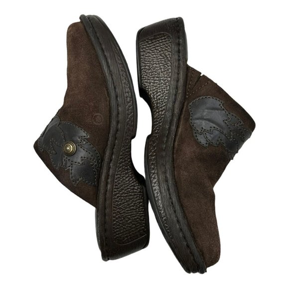 Born B64623 Pittina Summerborn Together Brown Suede Mules Clogs shoes Women's 6 - Picture 6 of 10